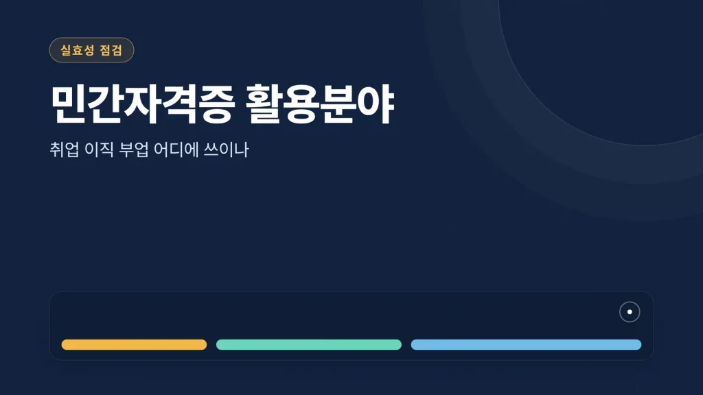 민간자격증 활용분야 실효성 점검 썸네일